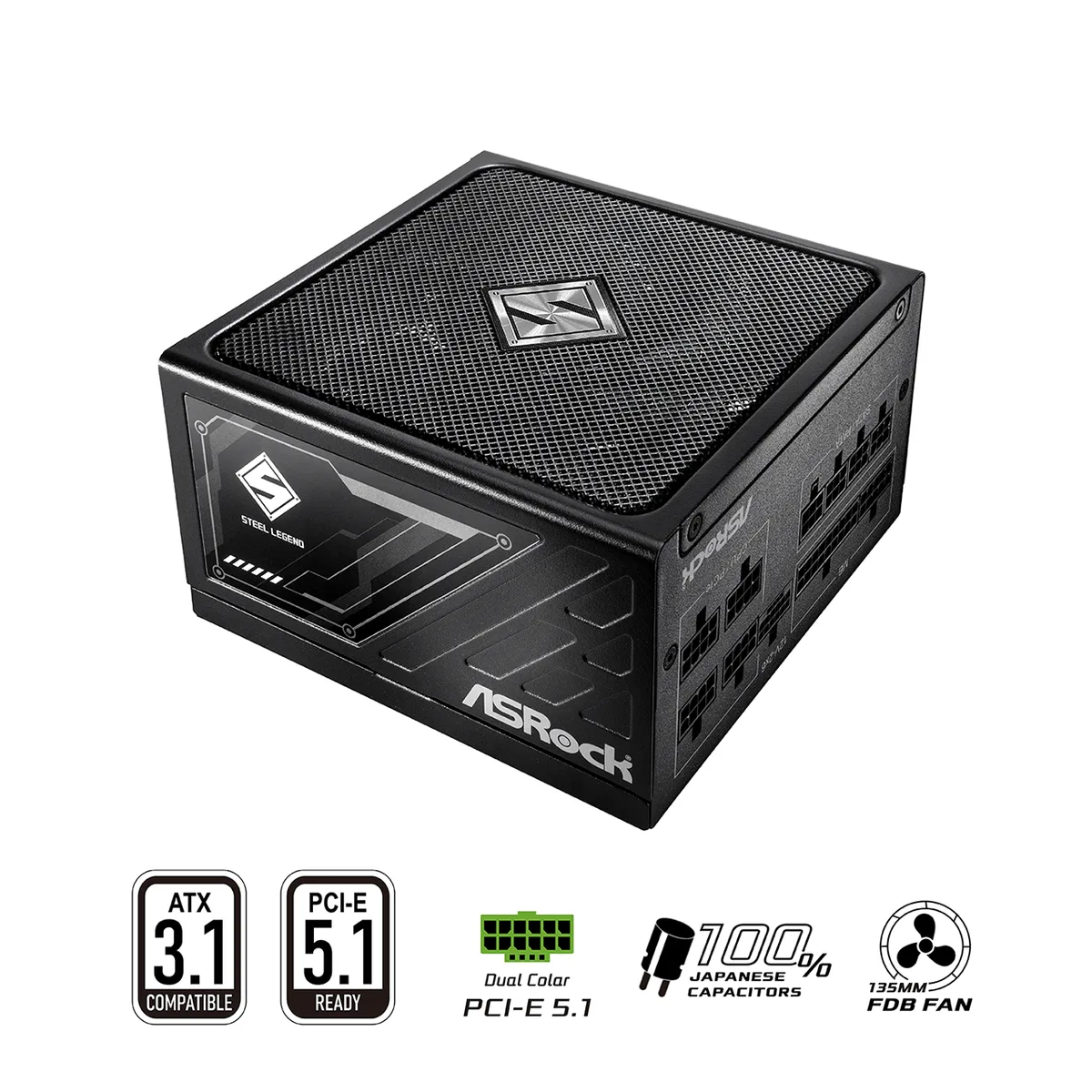 ASRock ASRock SL-750G 750 W ATX 3.1 power supply — product photo
