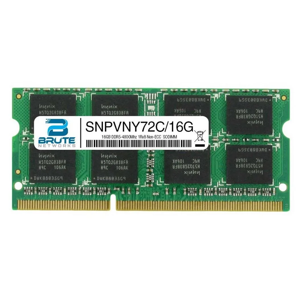 Brute Networks Brute Networks SNPVNY72C/16G Dell 16GB DDR5-4800 1Rx8 Non-ECC SODIMM server RAM — fotografia produktu