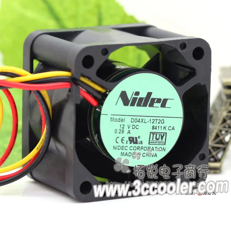 Zyvpee Zyvpee D04XL-12T2G 4028 12V 0.29A 40x40x28mm 2 Ball 3 Pin case fan — 제품 사진