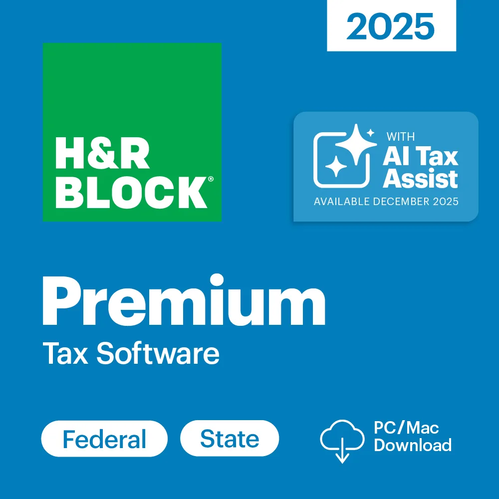 H&amp;R Block H&amp;R Block 1516800-25 Premium 2025 tax accounting software — product photo