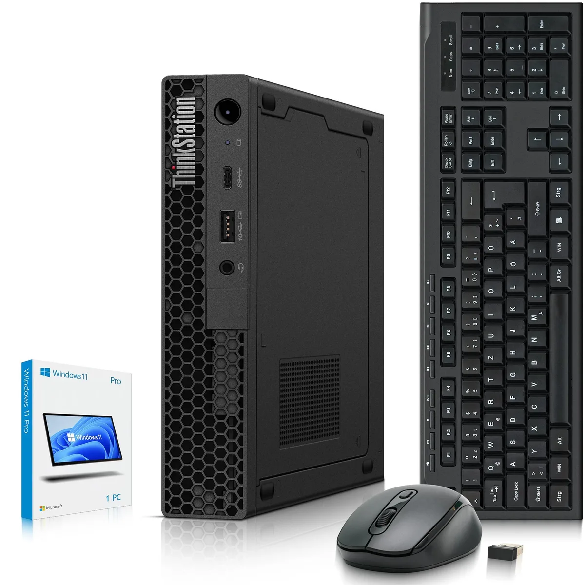 Lenovo Lenovo ThinkStation P340 Mini PC Intel Core i5-10500T 16GB DDR4 500GB HDD Quadro P620 Windows 11 Pro — product photo