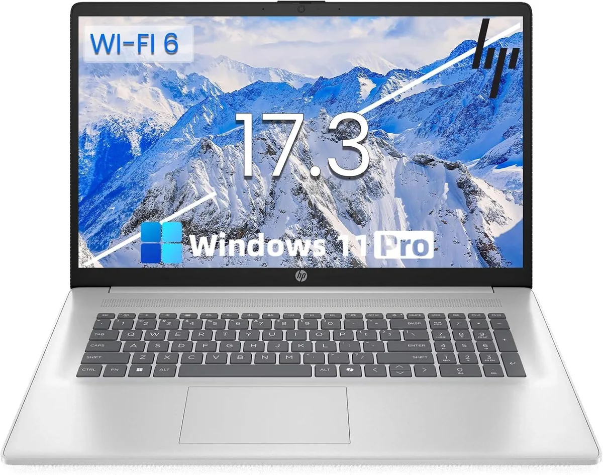 HP HP 17 laptop i3-N305 16GB 1TB PCIe SSD 17.3" HD+ Windows 11 Pro Office 2024 — product photo