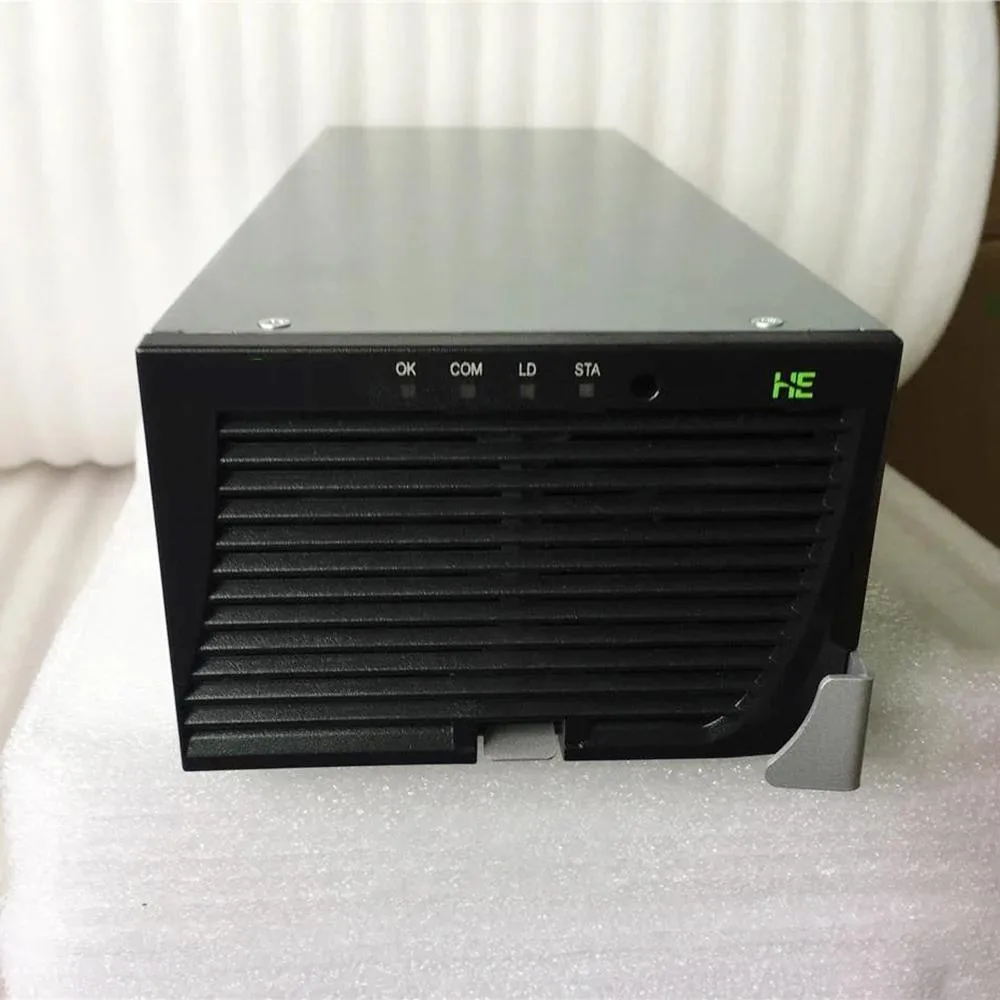 Rectangular ATX power supply unit in metal casing