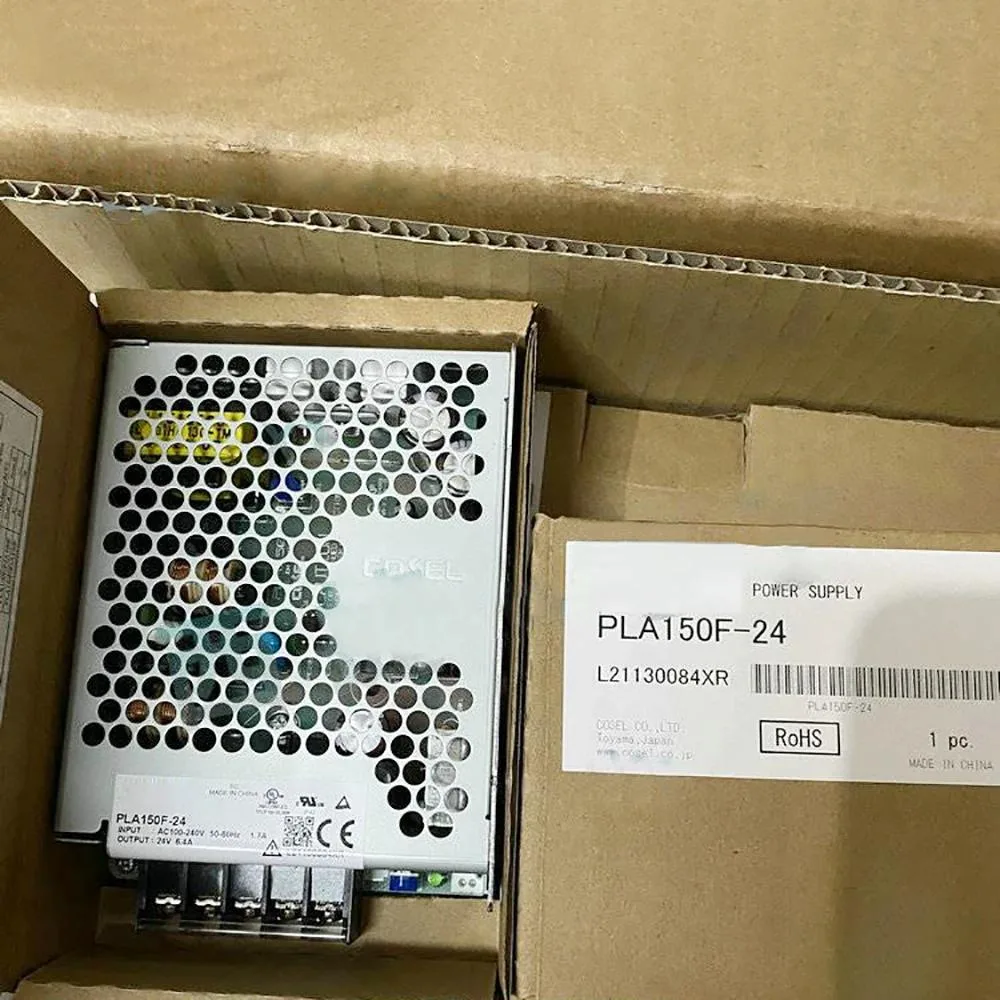Rectangular metal switching power supply unit, silver finish