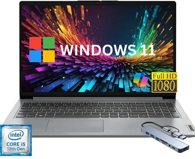 Lenovo Lenovo IdeaPad 1i business laptop 15.6" FHD i5-1335U 16GB 512GB NVMe Windows 11 Home Grey — Produktfoto