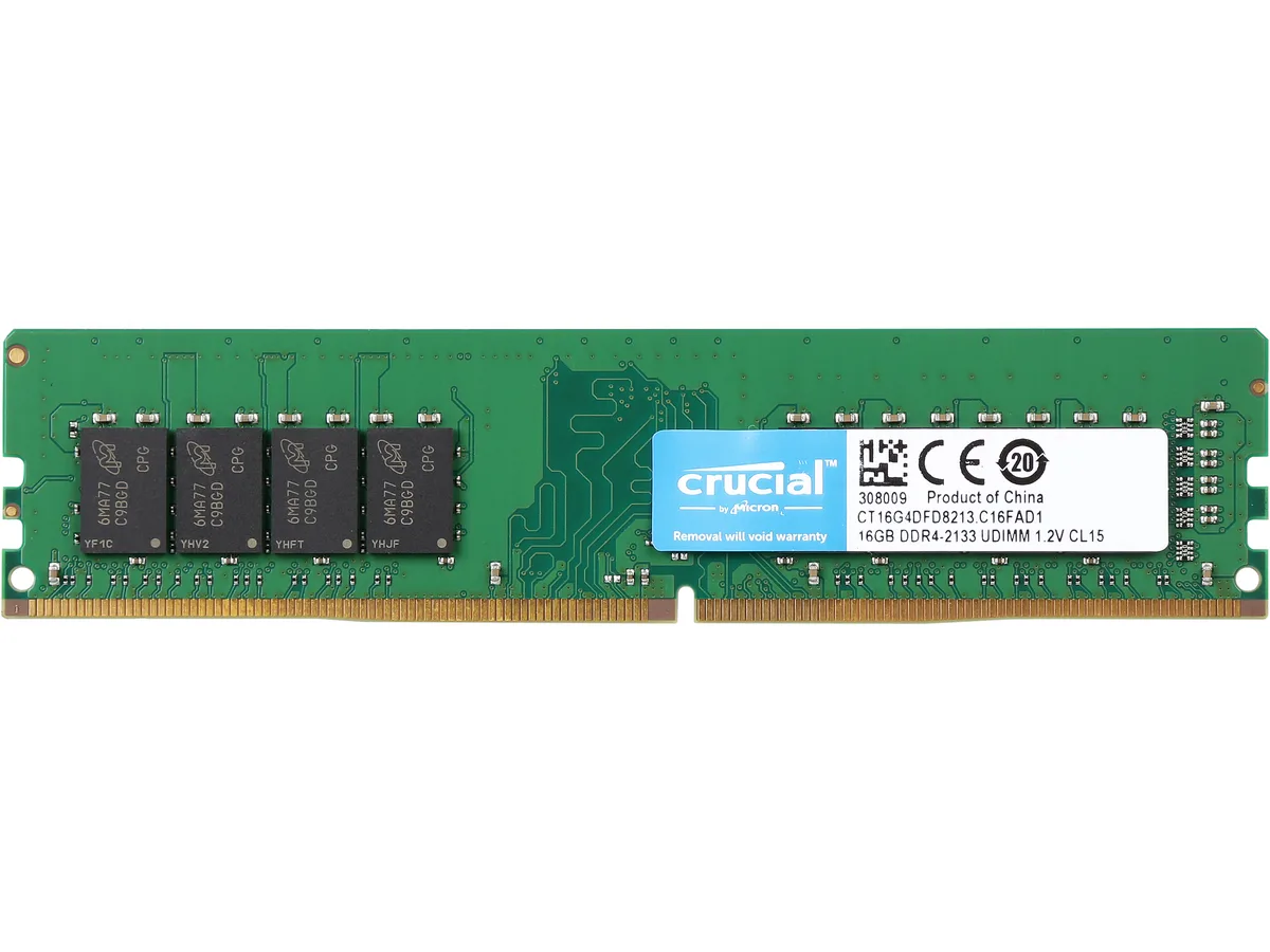 Green 16GB DDR4 desktop DIMM 288-pin no heat spreader
