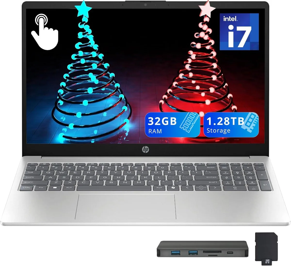 HP HP 15.6" FHD Touchscreen Business Laptop i7-1355U 32GB 1.28TB Silver — 商品照片