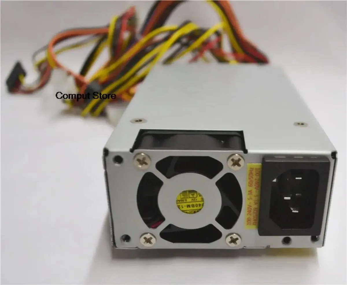 Compact silver 1U power supply unit labelled 200W