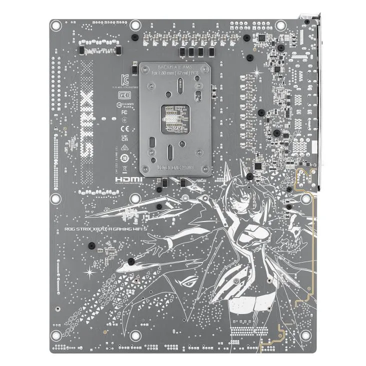 ASUS ROG STRIX X870 ATX motherboard with dark finish and metallic heatsinks