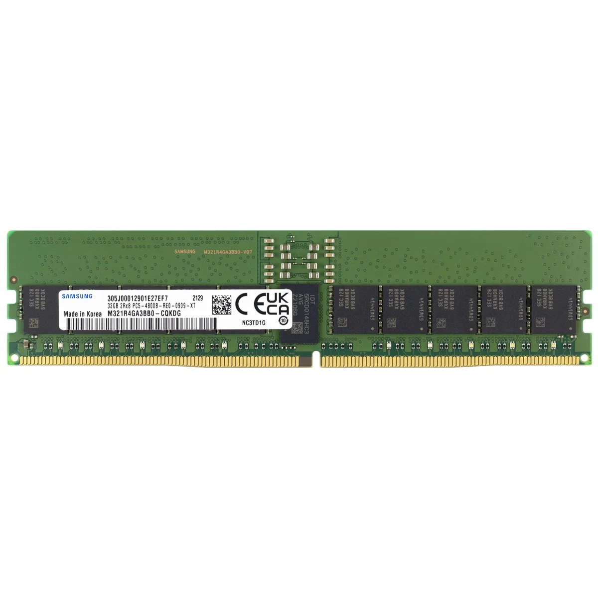 SAMSUNG SAMSUNG M321R4GA3BB0-CQK 32GB DDR5 4800 PC5-38400 2Rx8 ECC RDIMM server RAM — ürün fotoğrafı