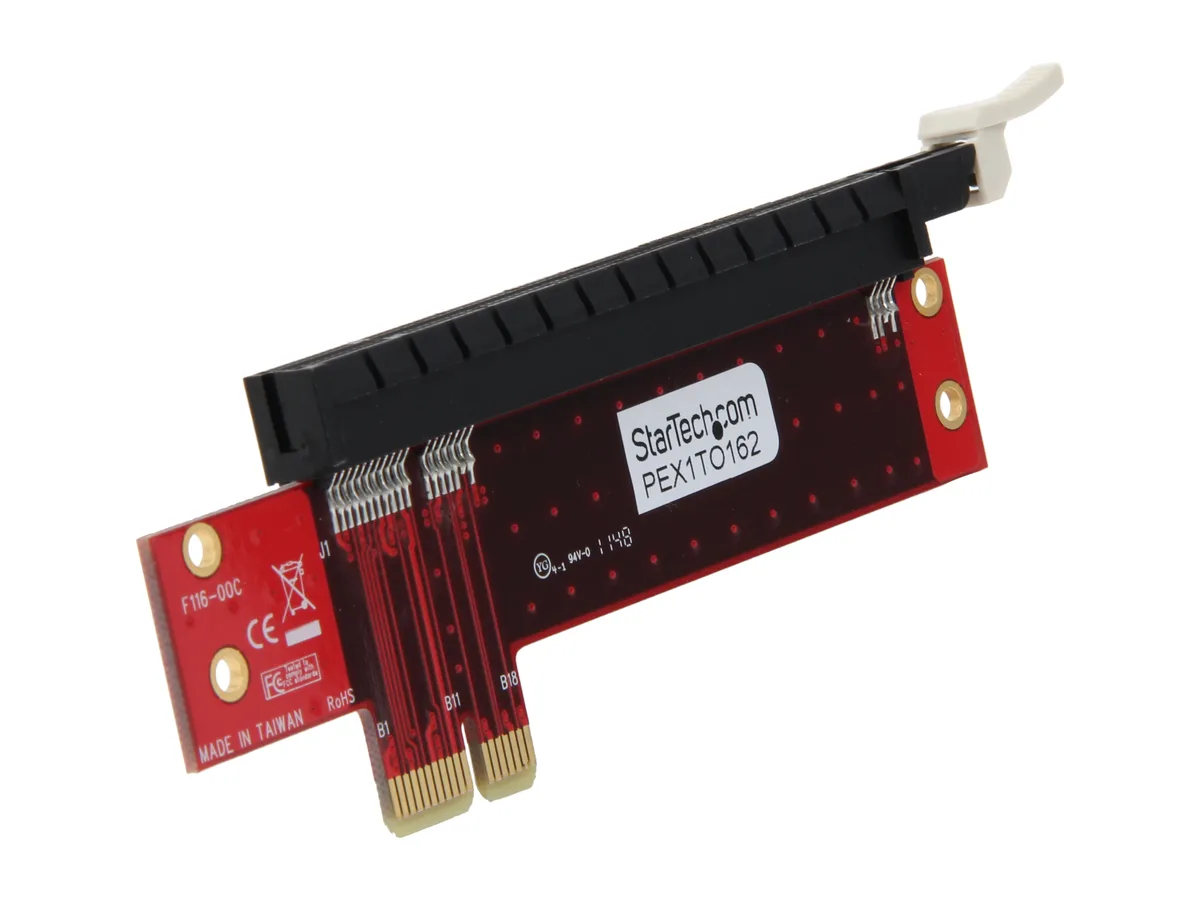STARTECH STARTECH PEX1TO162 PCIe x1 to x16 low profile slot extension adapter expansion card — foto produk