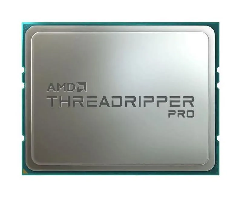 AMD Ryzen Threadripper PRO 7955WX desktop processor in grey ceramic package with gold contacts