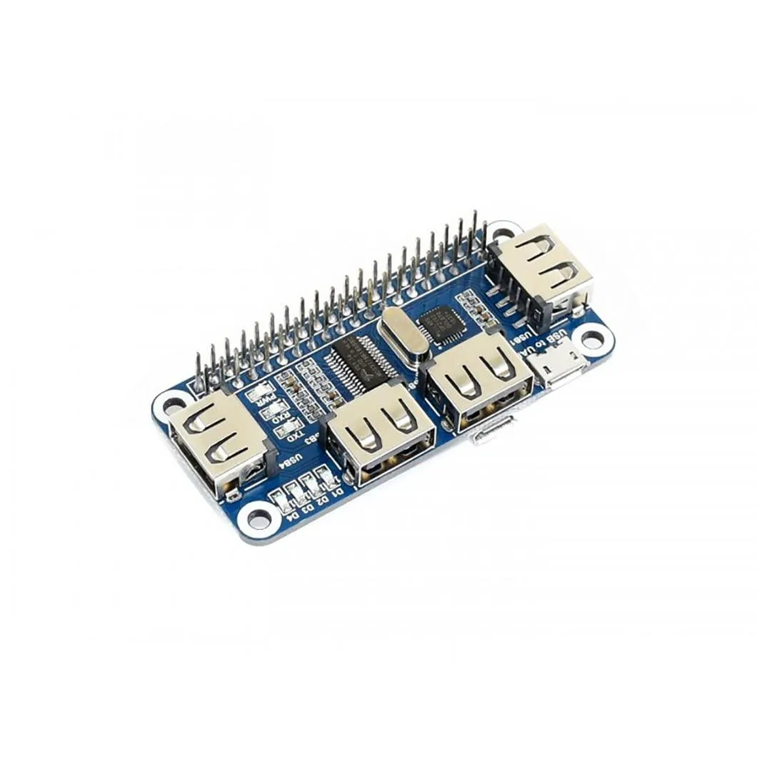 LORDWORLD LORDWORLD Raspberry Pi USB HUB HAT 4 Port development board — zdjęcie produktu