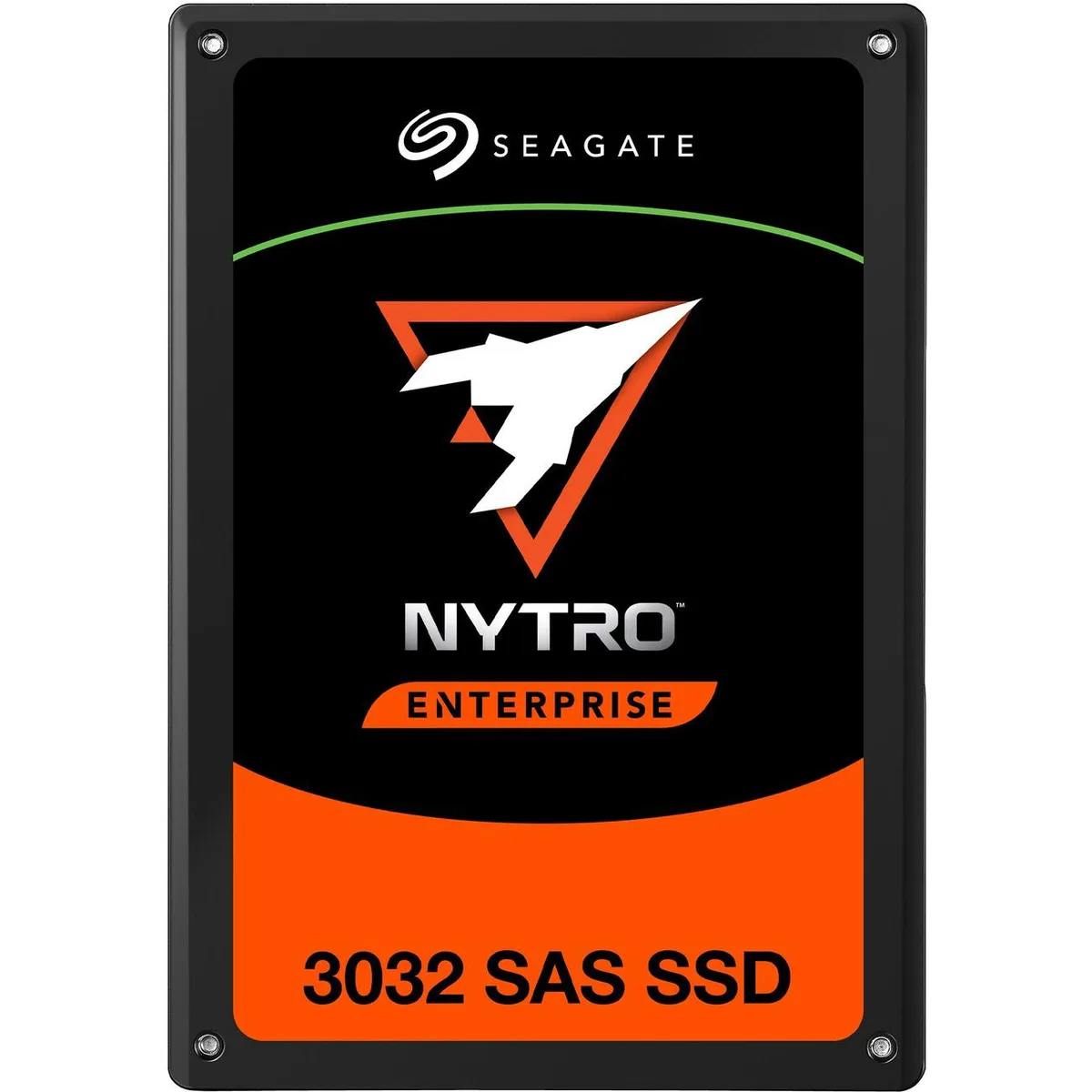 Seagate Nytro 3032 2.5 inch SAS enterprise SSD with silver metal casing