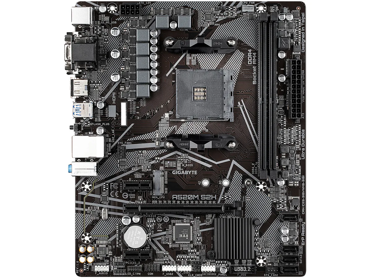 GIGABYTE GIGABYTE A520M S2H AMD motherboard — product photo