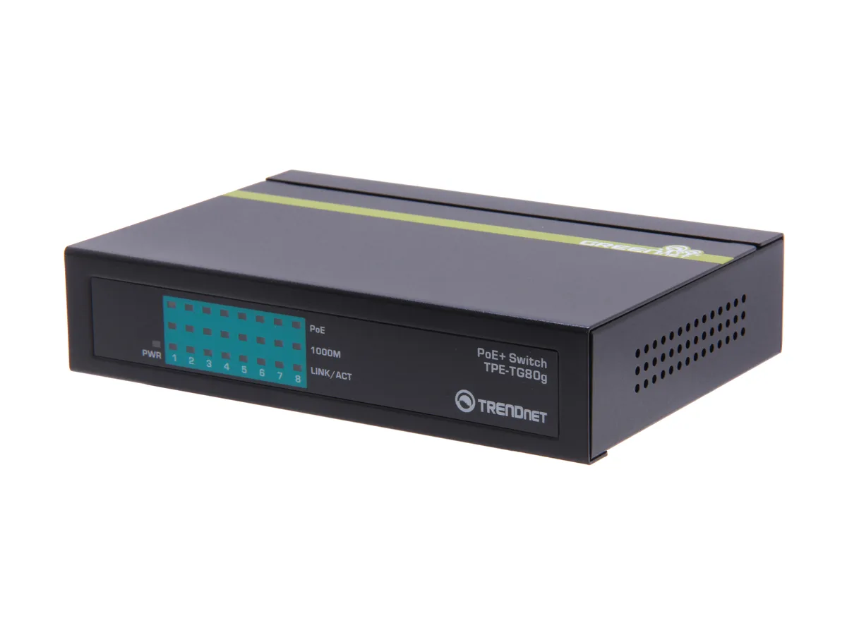 TRENDnet TRENDnet TPE-TG80G 8-Port Gigabit PoE+ Network Switch 123W — foto produk