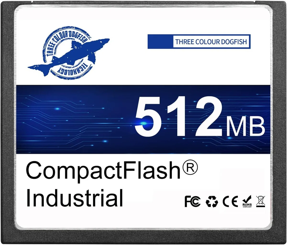 THREE COLOUR DOGFISH THREE COLOUR DOGFISH 512MB CompactFlash Type I FAT16 memory card — φωτογραφία προϊόντος