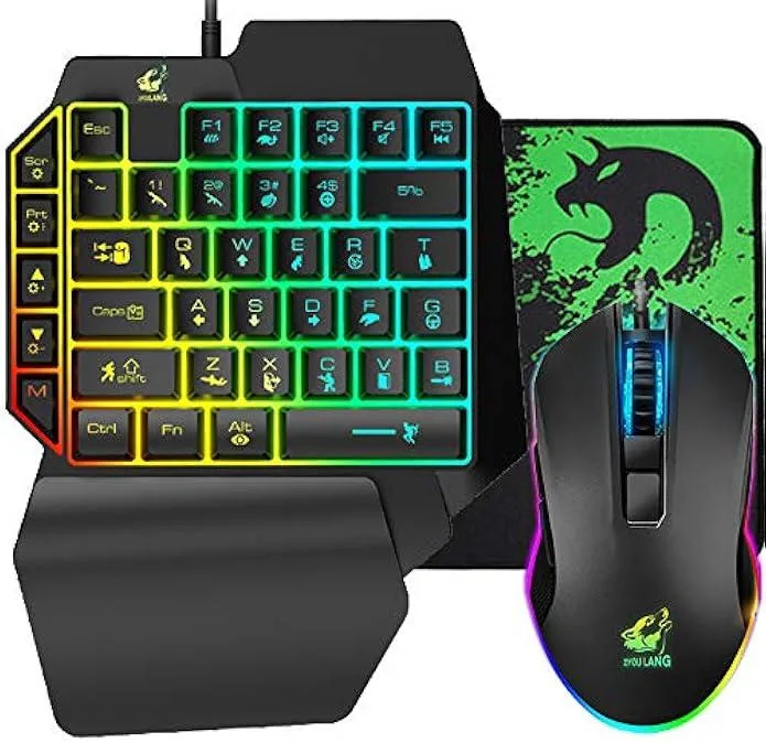 TAURKENAM TAURKENAM One-Handed Gaming Keyboard and Mouse Combo 39 Keys — Produktfoto