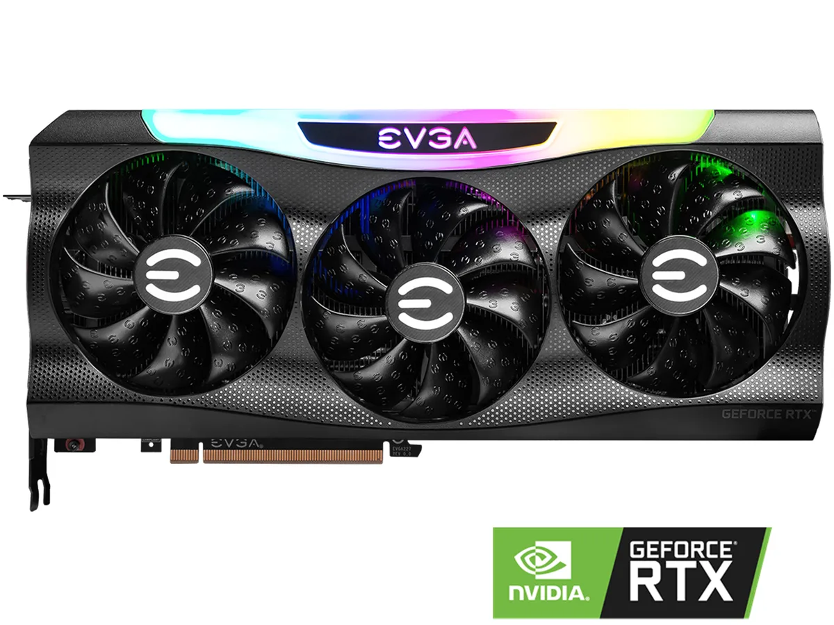 EVGA RTX 3070 FTW3 Ultra graphics card with triple fans, metal backplate and ARGB lighting