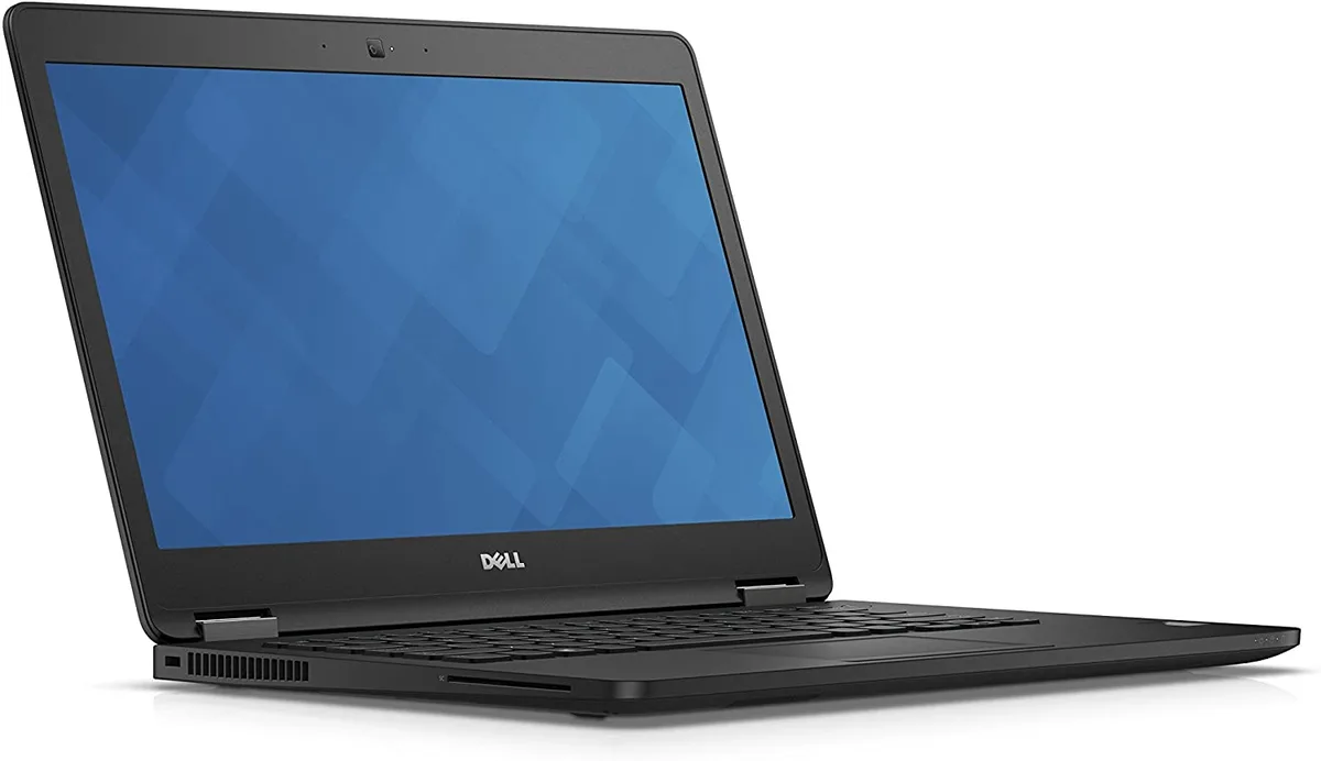 Black Dell Latitude E7470 14 inch laptop, matte finish, non-touch screen