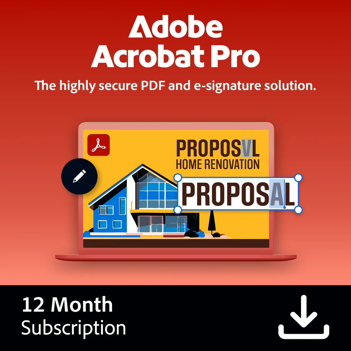 Adobe Adobe Acrobat Pro 12-Month Subscription 65328629 accounting — fotografia produktu