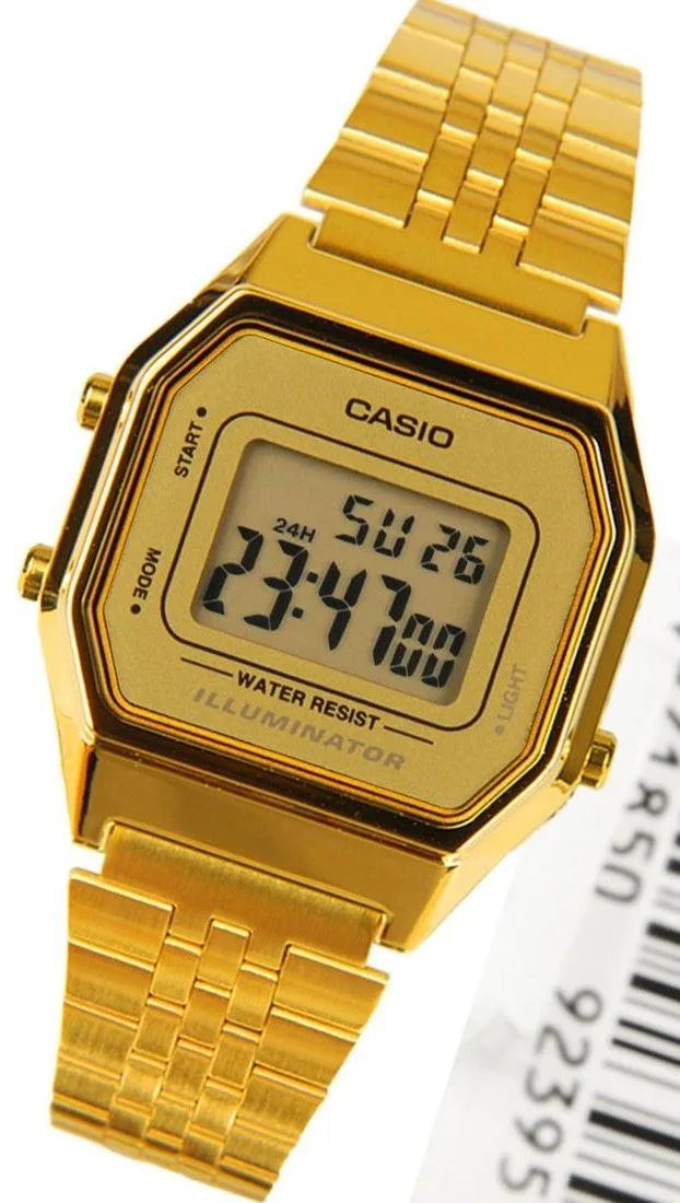 CASIO CASIO LA680WGA-9DF 25 mm Gold Digital Watch — product photo