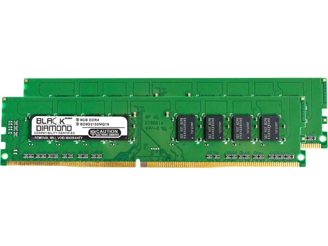 Black Diamond Memory Black Diamond Memory BD8GX22133MQ22 16GB (2 x 8GB) DDR4 2133 desktop RAM — product photo