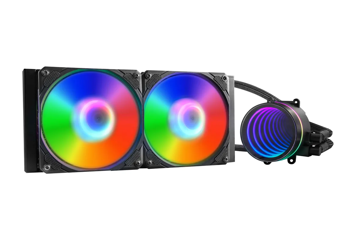 PANO-MOUNTS PANO-MOUNTS 240mm AIO Liquid Cooler Infinite Mirror Pump — photo du produit