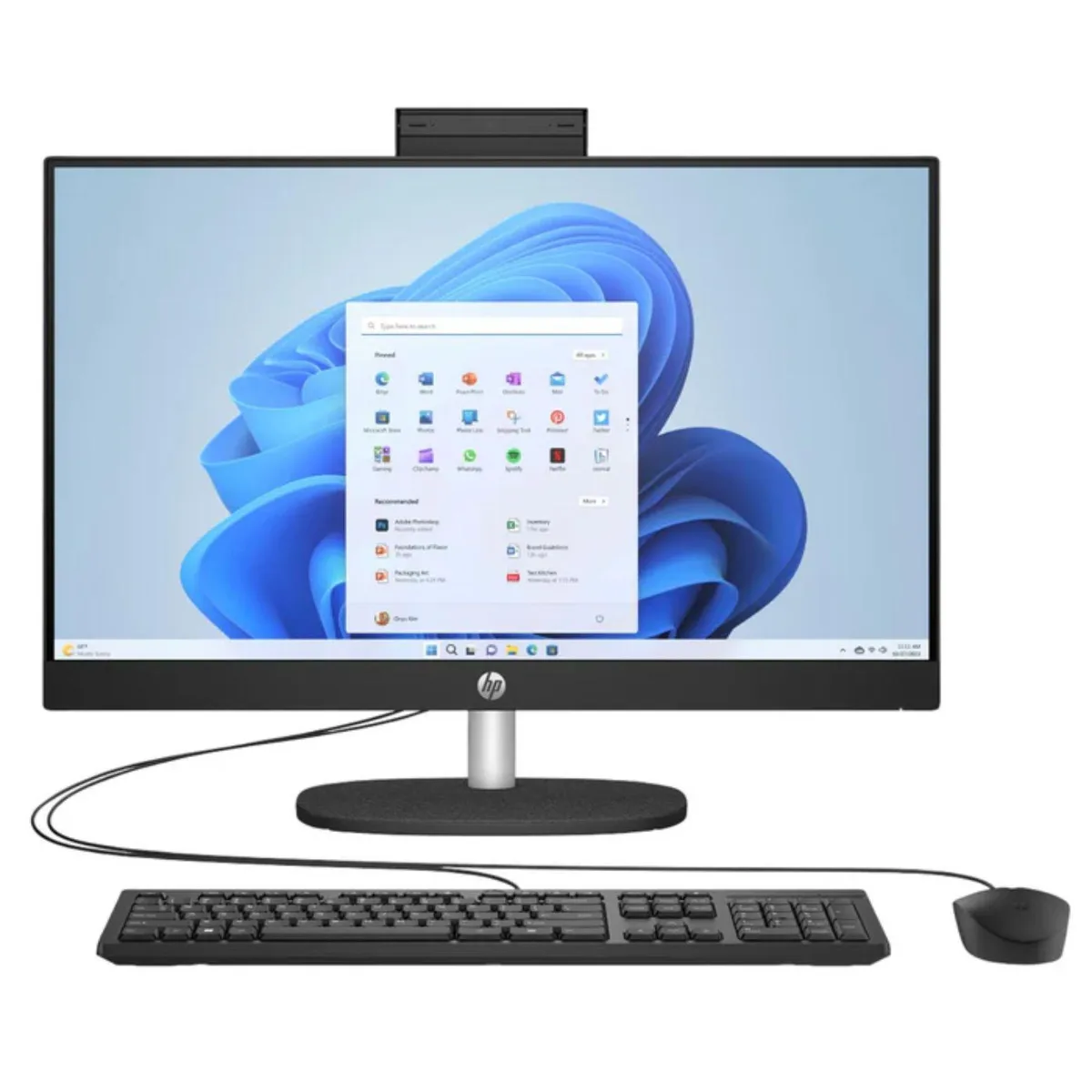 HP HP 24-CR1000I all-in-one PC 23.8" FHD Intel Core Ultra 5 125U 8 GB DDR5 512 GB NVMe Windows 11 Home Black — ภาพสินค้า
