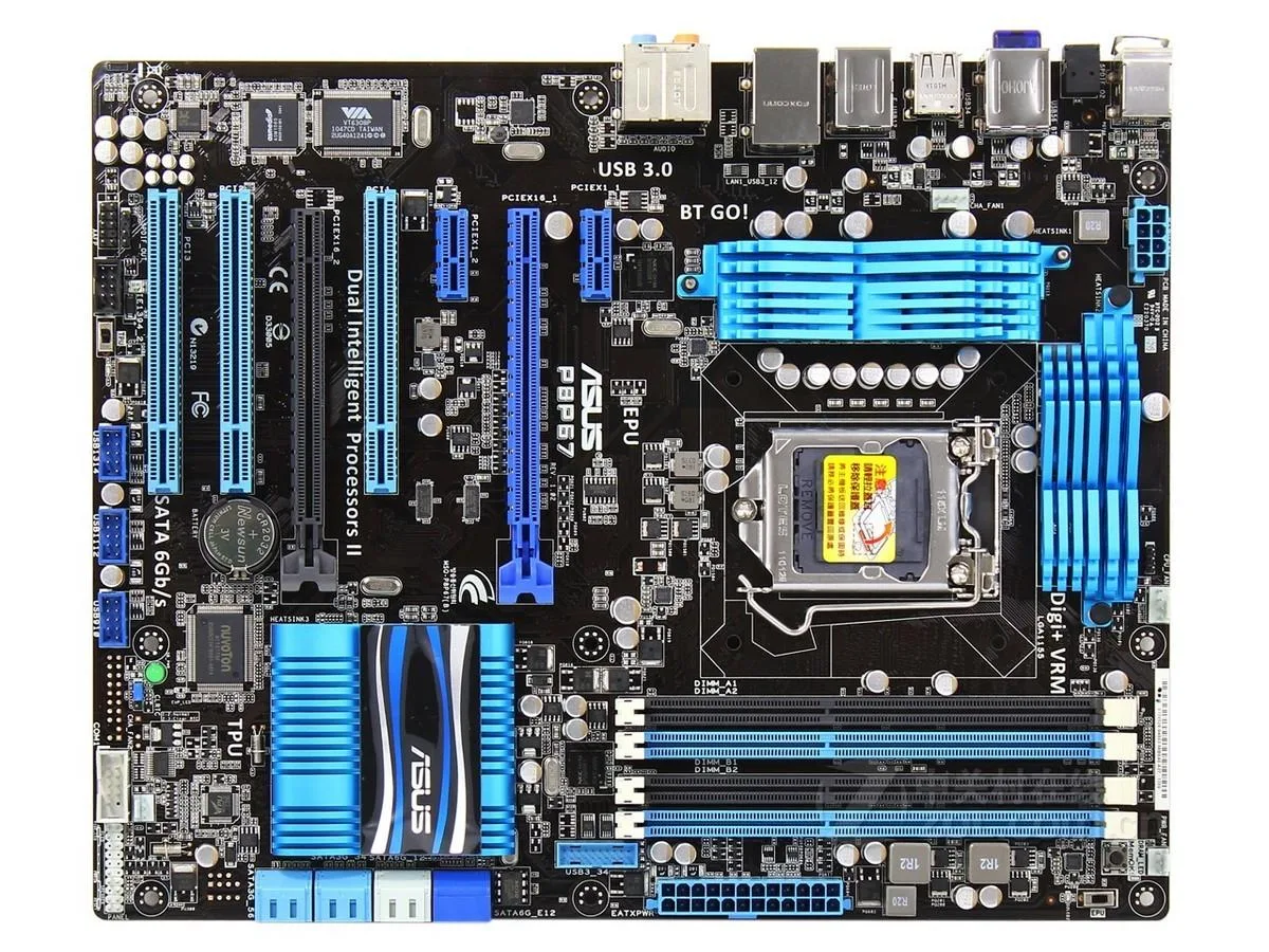 ASUS ASUS P8P67 Intel P67 LGA 1155 DDR3 32GB ATX motherboard — preces foto
