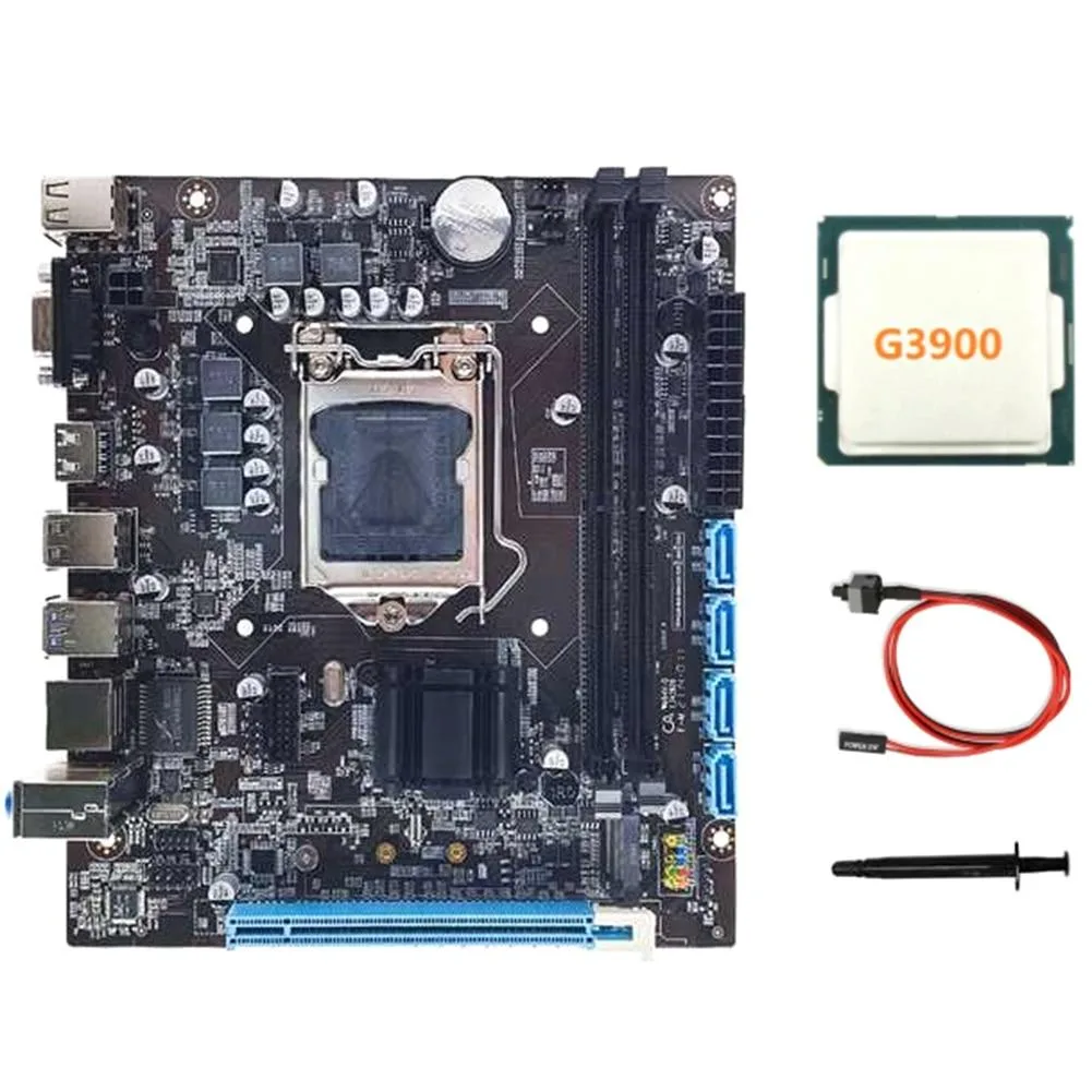 YINGHUA YINGHUA H110 Server Motherboard LGA1151 DDR4 with G3900 CPU — product photo
