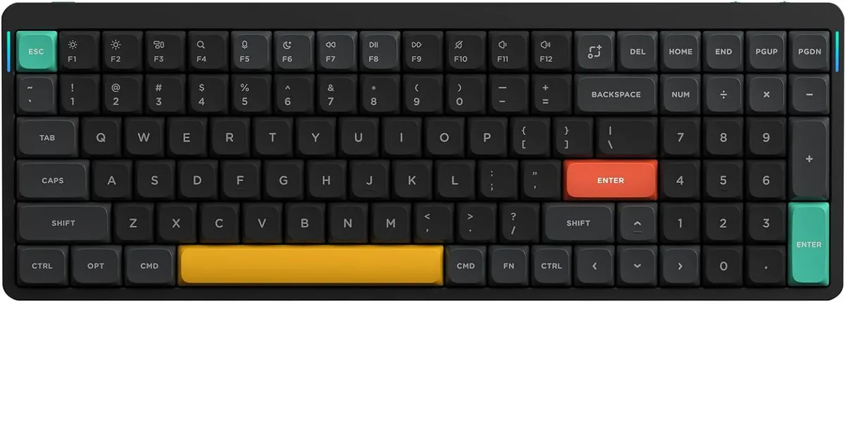 NuPhy NuPhy Air96 V2 gaming keyboard Black Gateron Wisteria Switch — product photo