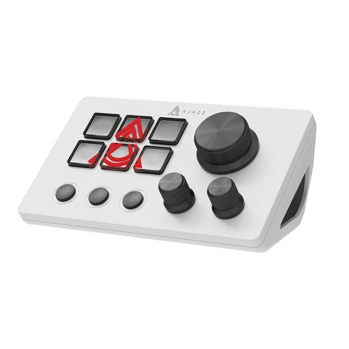 Black full-size wired gaming keyboard with 104 keys and USB cable