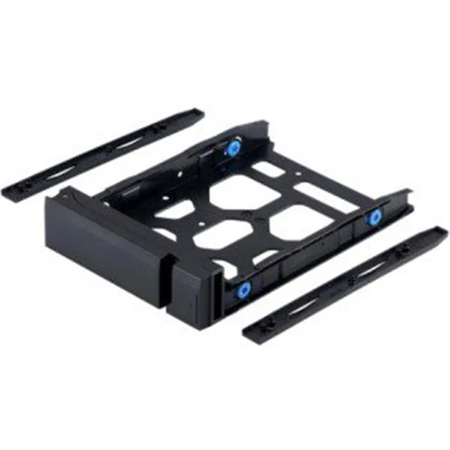 Black plastic 3.5 inch hard drive mounting tray