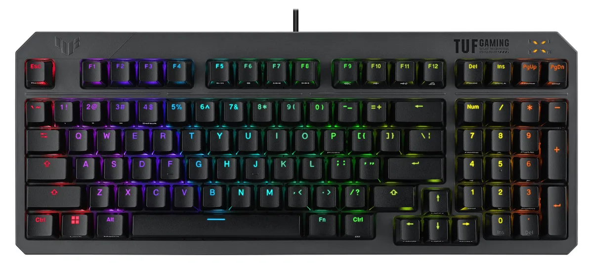 ASUS ASUS 90MP0390-BKAA01 gaming keyboard 97-key optical-mechanical Red linear RGB IP57 — photo du produit