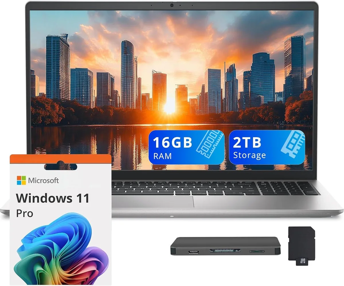 DELL DELL 15 15.6" FHD Business Laptop i7-1355U 16GB 1TB + 1TB Docking Station Silver — ภาพสินค้า