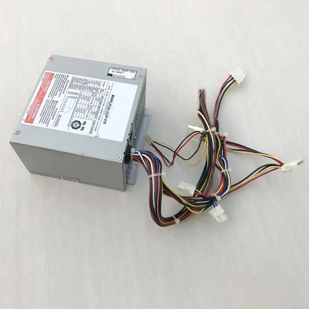 Rectangular ATX power supply unit in metal finish