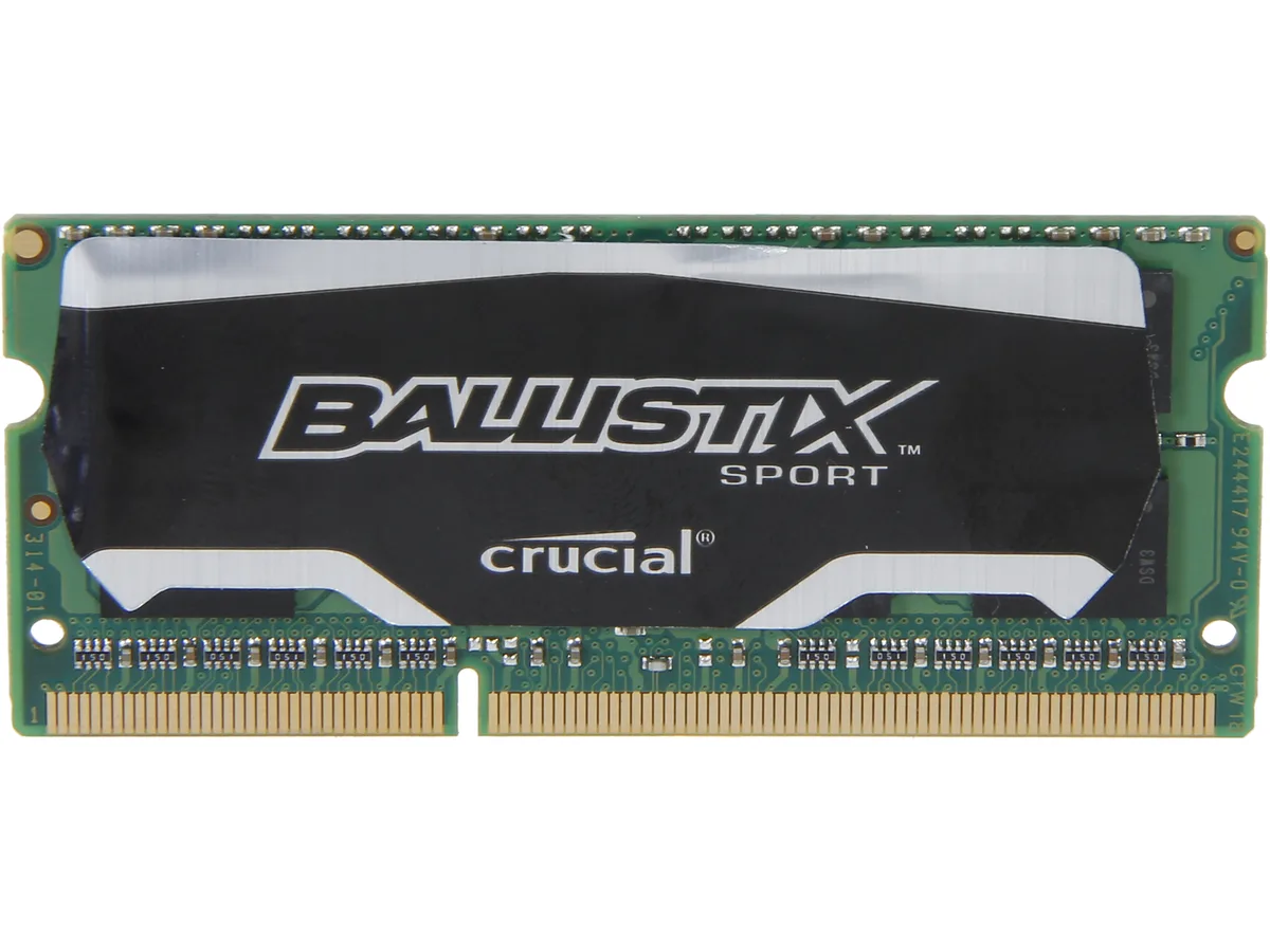 Ballistix Ballistix Sport SODIMM 4GB DDR3L 1600 CL9 1.35V BLS4G3N169ES4 laptop RAM — Produktfoto