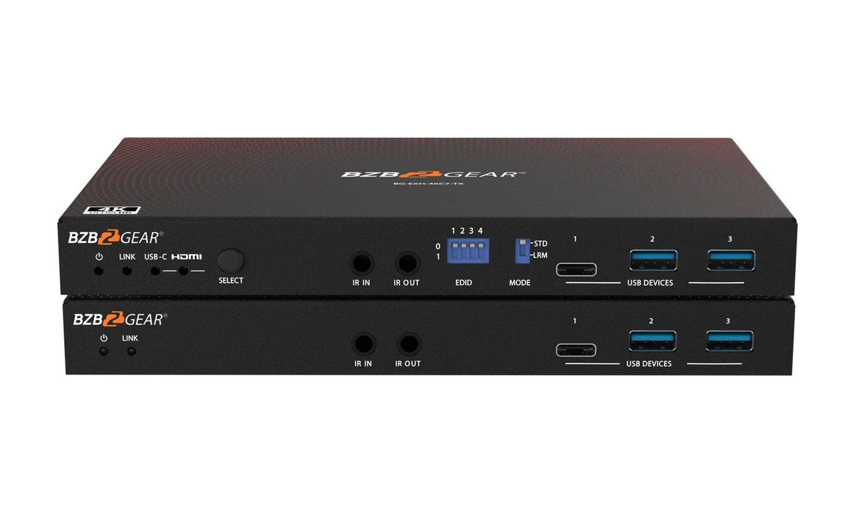 BZB Gear BZB Gear BG-EXH-4KC7 4K HDMI USB-C HDBaseT 3.0 Extender — zdjęcie produktu