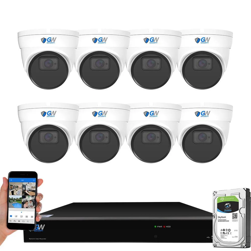 GW Security Inc. GW Security Inc. GW5508NPN 12MP 8 Channel NVR Kit 2TB HDD 8 Dome Cameras — product photo