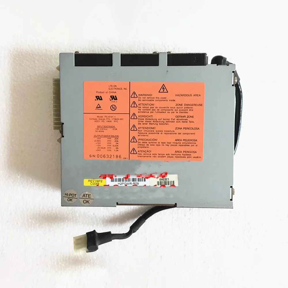 KHACHIMO KHACHIMO DL360 G1 190W 173828-001 PS-6191-1 Server Power Supply — photo du produit