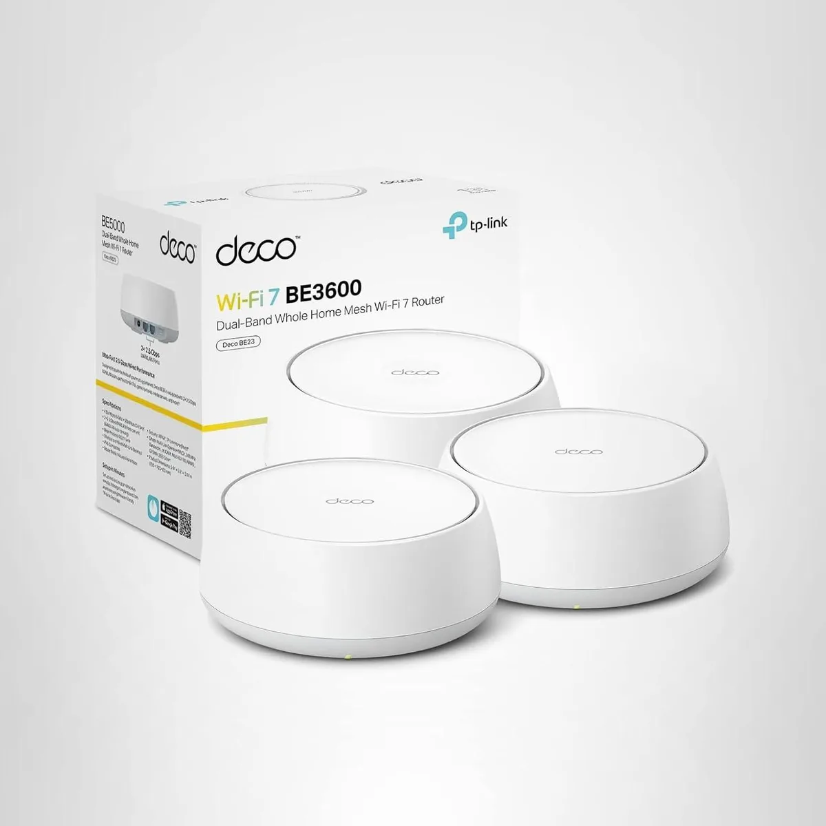 TP-Link TP-Link Deco 7 BE23 Wi-Fi 7 mesh Wi-Fi system, 3-pack — zdjęcie produktu
