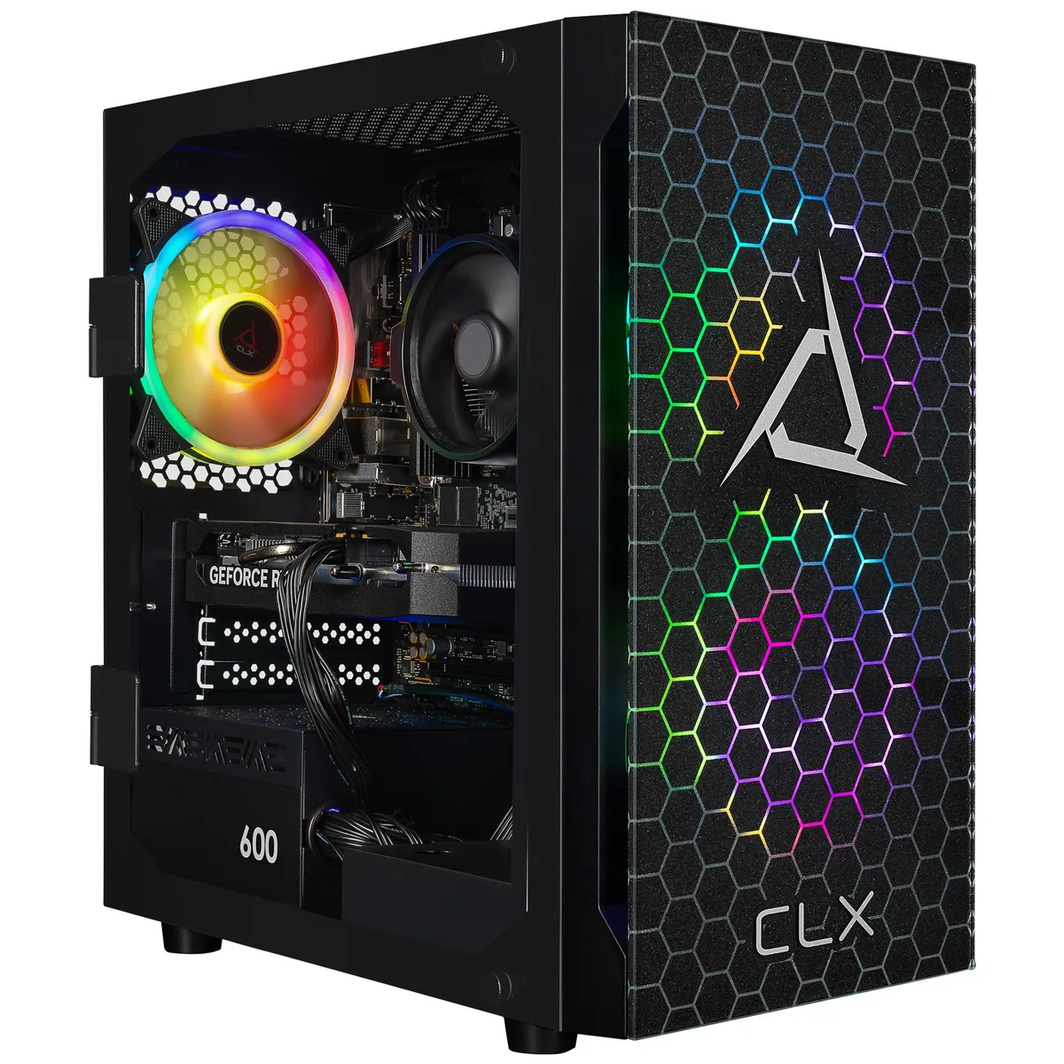 CLX Gaming CLX Gaming TGMSETRTA5500BM gaming PC Ryzen 5 8400F 32GB DDR5 RTX 5060 2TB NVMe — photo du produit