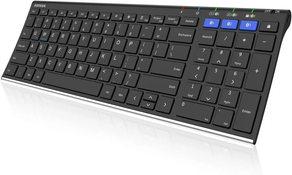 TUKO TUKO Gaming Keyboard Stainless Steel Full Size Multi Device Rechargeable 24 Month Warranty — zdjęcie produktu