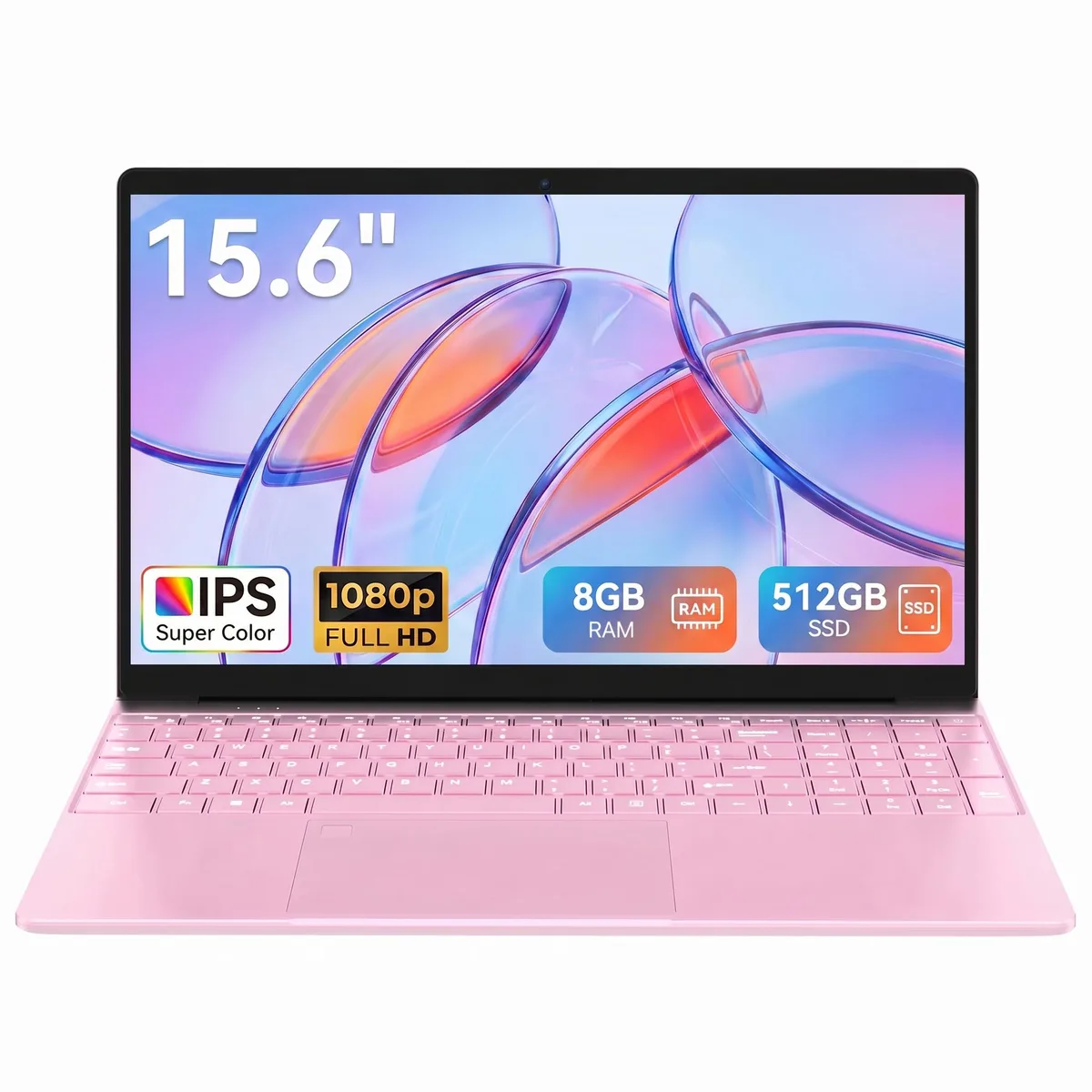 GXMO GXMO 15.6" Laptop Intel Celeron N5100 8GB 512GB Pink — toote foto