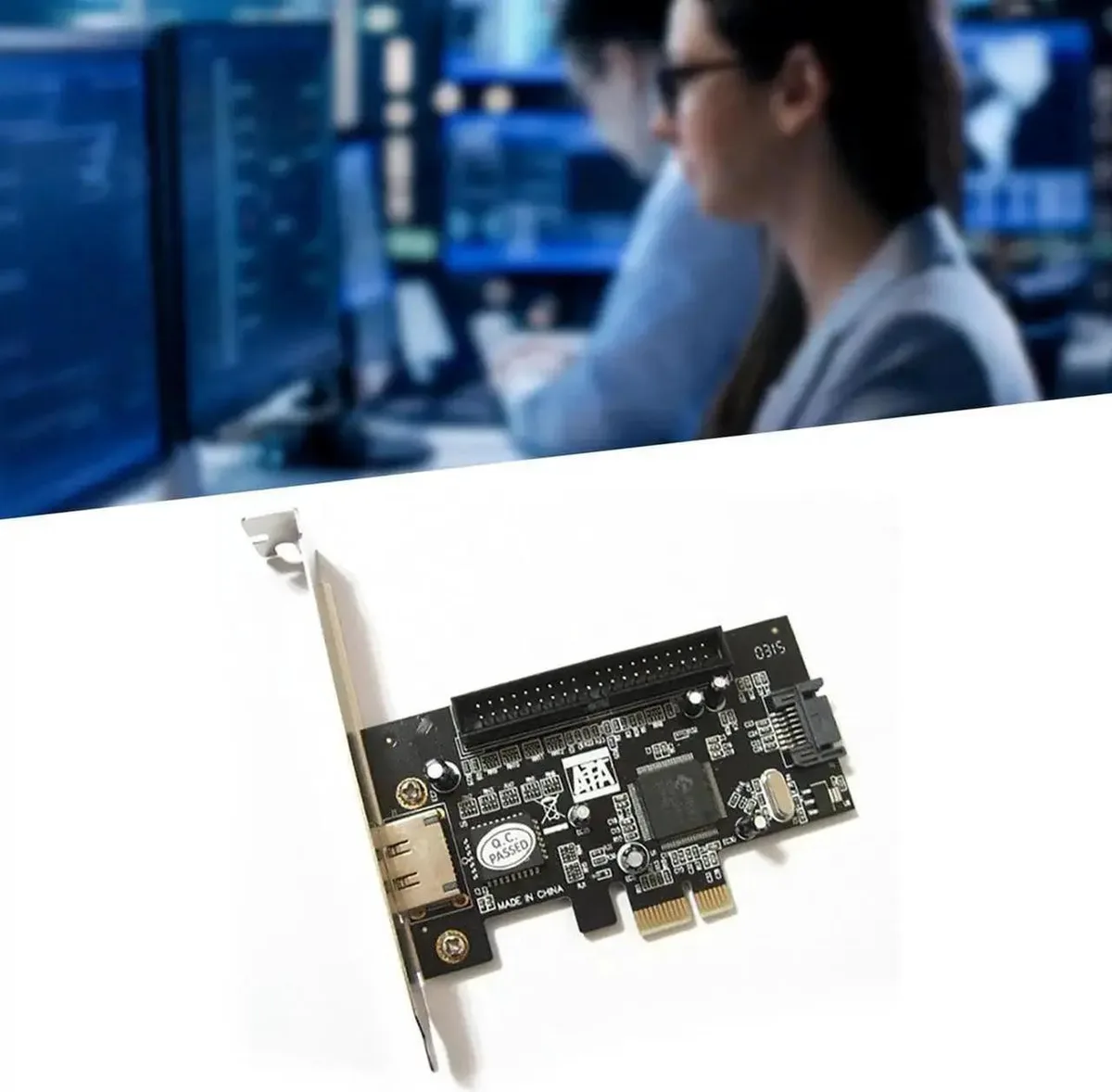 SMUGDESK SMUGDESK PCIe to eSATA + SATA + IDE RAID Card — product photo