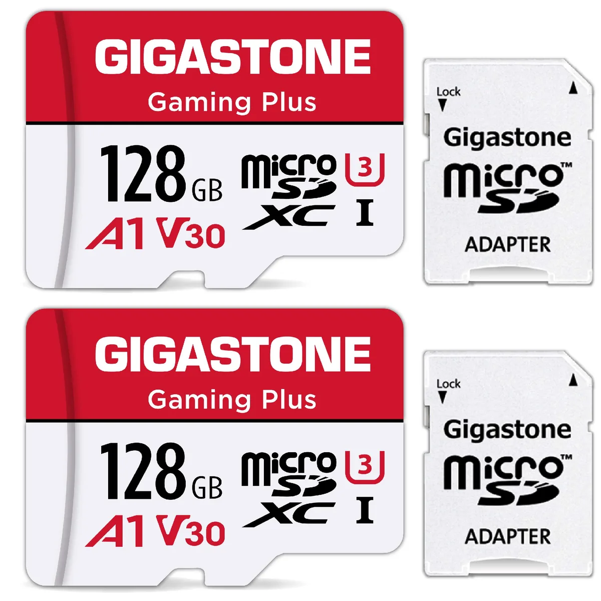 Gigastone Corporation Gigastone Gaming Plus 128GB 2-Pack microSDXC memory card — 제품 사진