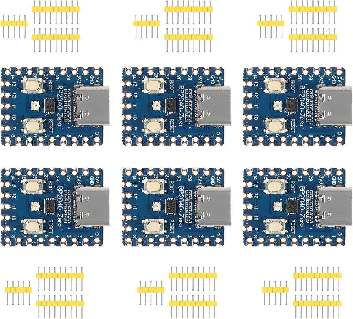 MCDODO MCDODO RP2040 Zero Development Board 6-Piece Set Unsoldered Pins — 商品照片
