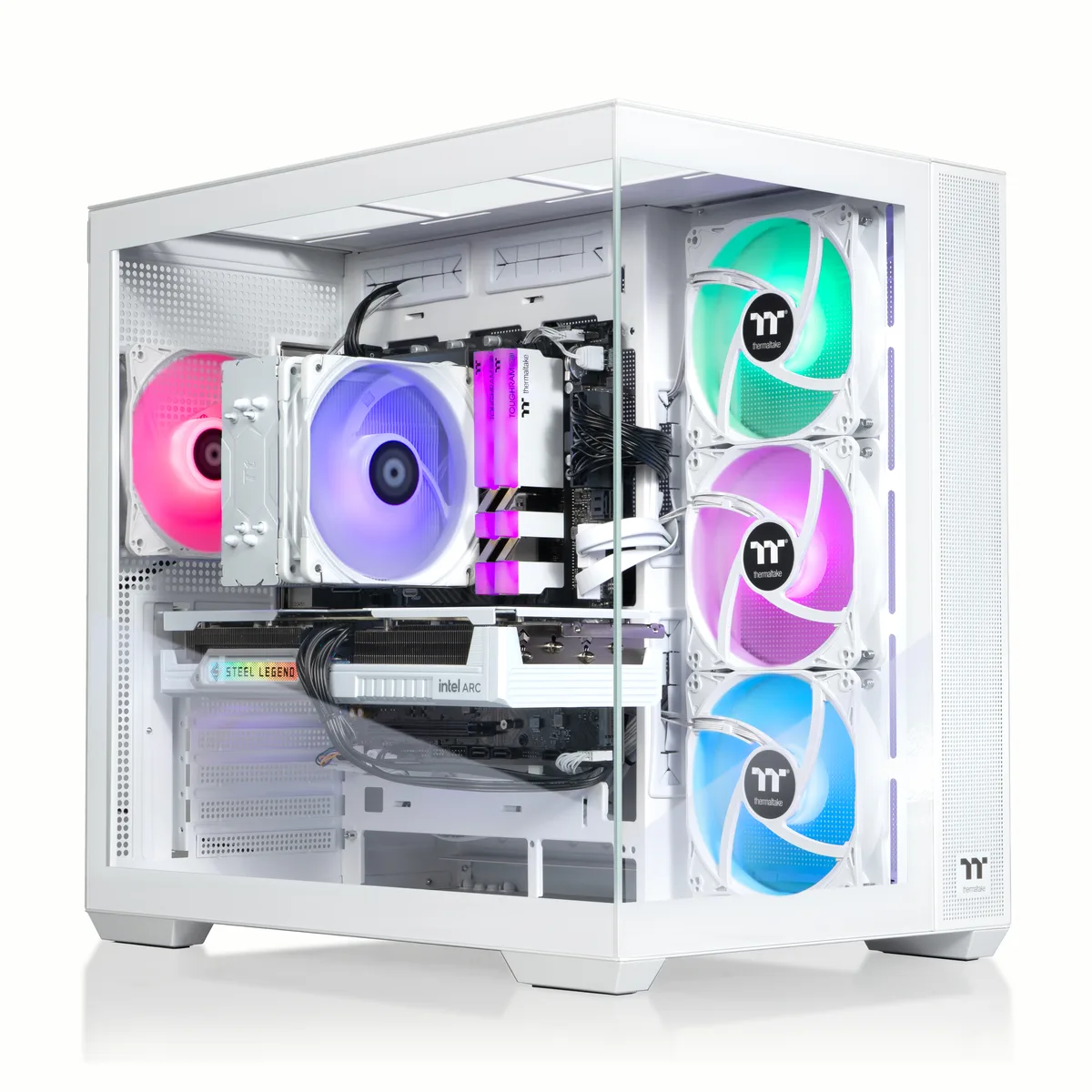 Thermaltake Thermaltake V38S-B760-B58-LCS gaming PC i5-12600KF 16GB DDR4 1TB SSD Arc B580 — product photo