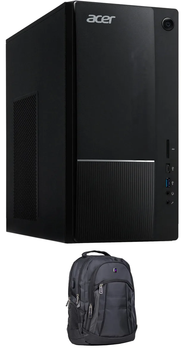 Acer America Acer Aspire TC-1775-UR11 i5-14400 8GB DDR5 256GB NVMe + 2TB HDD Win 11 Home 300W with Backpack — photo du produit